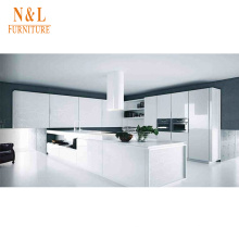 2021 NEW MODERN WHOLE HOUSE CUSTOMIZATION DESIGN MINI HANDLELESS INEXPENSIVE PREMIUM WHITE LACQUER KITCHEN CABINET